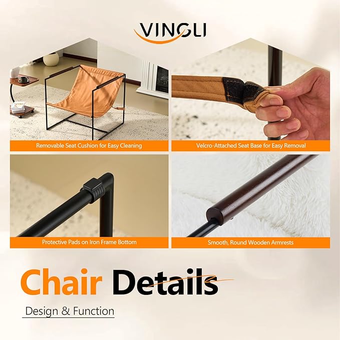 VINGLI 28" Cute Reading Armchair