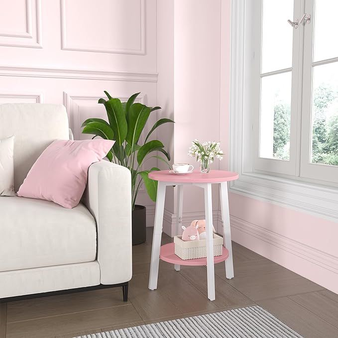 sthmec Side Table, Small Round End Table