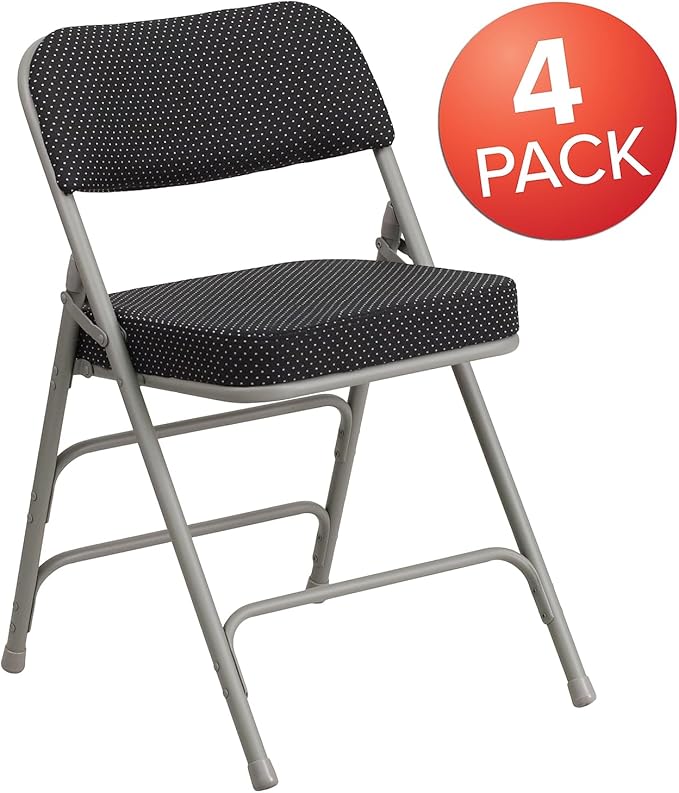 Flash Furniture HERCULES Series Premium Curved Triple Braced & Double Hinged