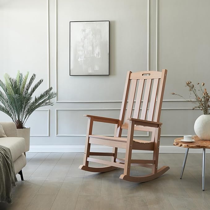 Psilvam Oversized Outdoor Rocking Chair,