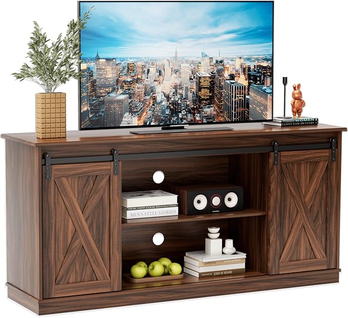Sweetcrispy Farmhouse TV Stand 65 Inch