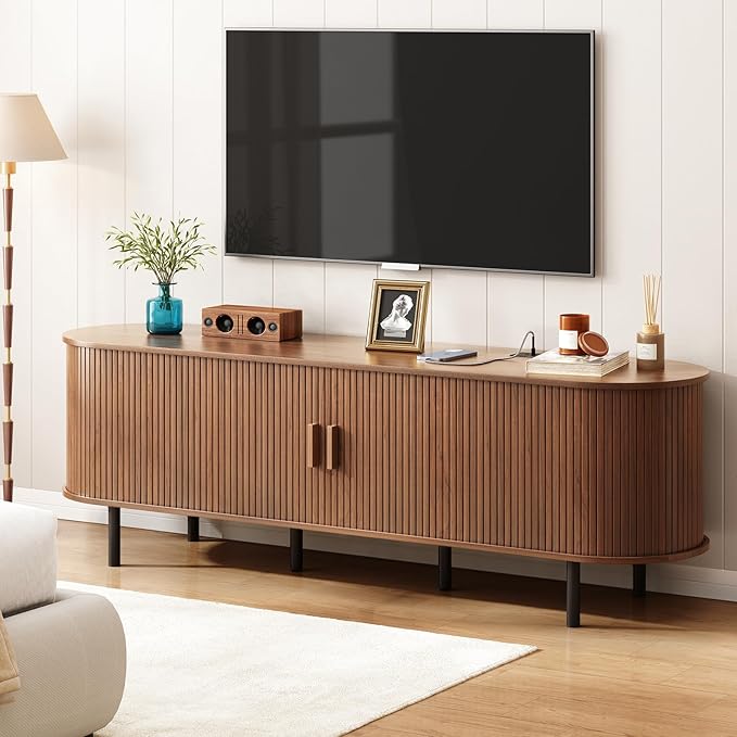 ONBRILL 70.8" TV Stand with Power Outlet
