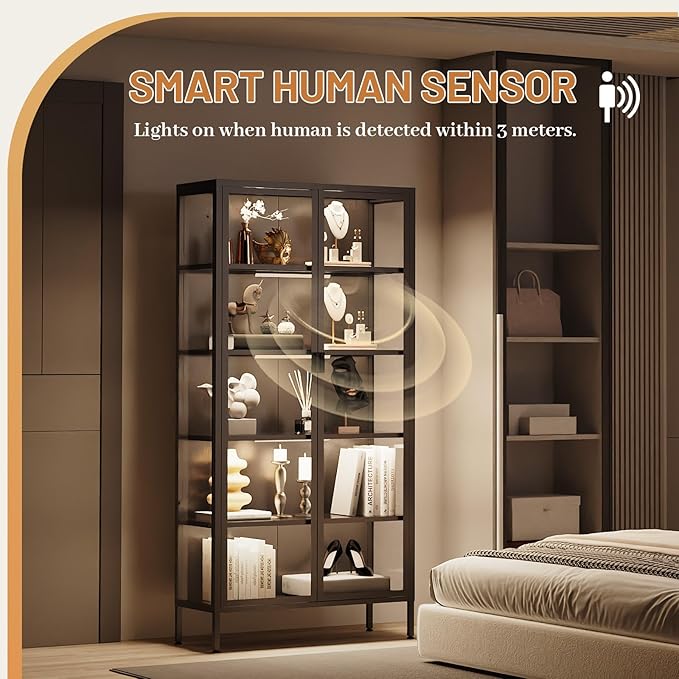 Eltean 71" H Display Cabinet