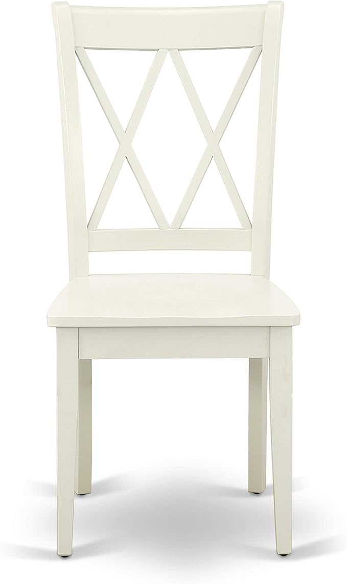 East West Furniture CLC-LWH-W Clarksville Dining Room Chairs