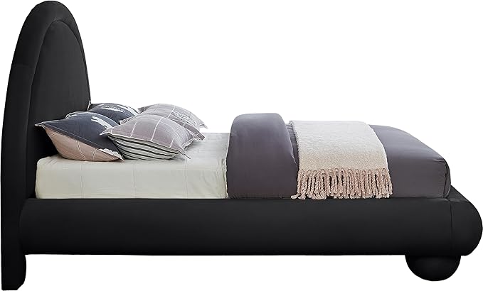 Meridian Furniture MadridBlack-K Madrid Collection Art Deco King Bed