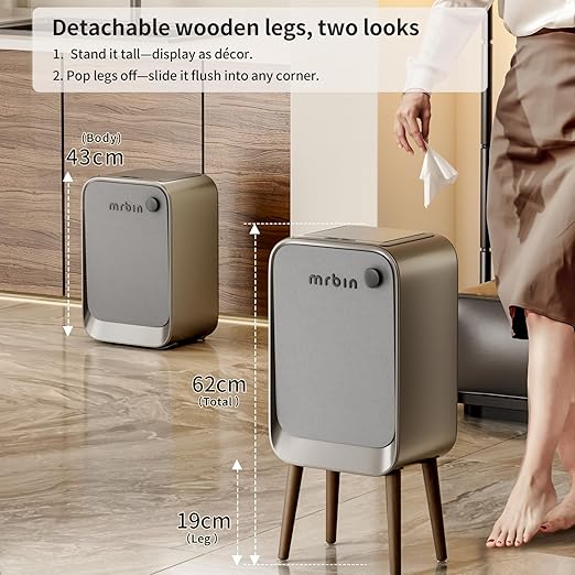 MRBIN Motion Sensor Bathroom Trash Can