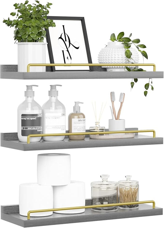RYOFOBETTO Floating Shelves for Wall Decor, Living Room, Picture Frames