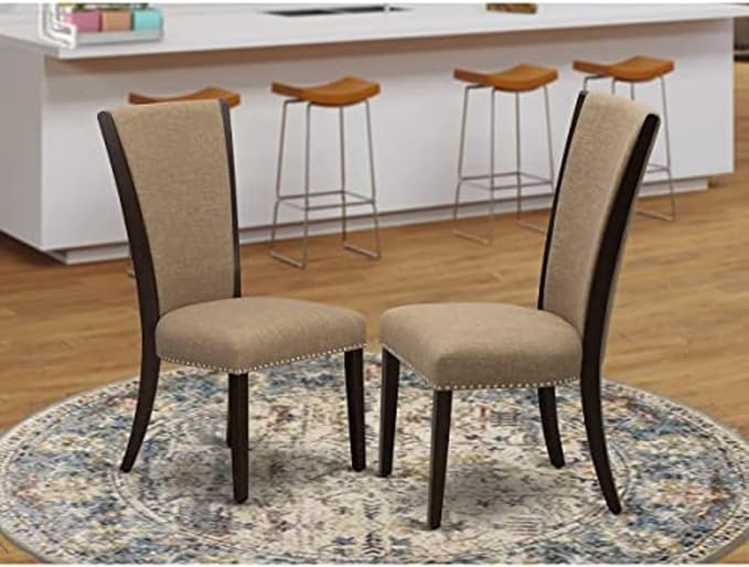 East West Furniture VEP3T47 Verona Modern Parson Chairs
