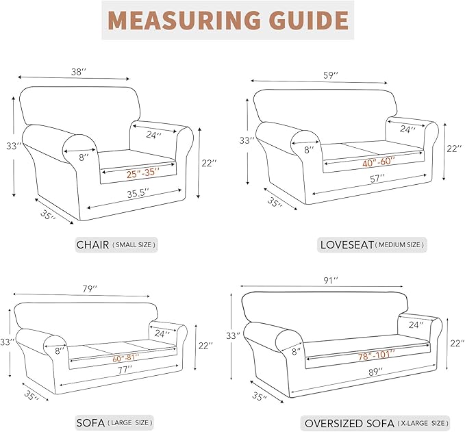 Easy-Going 100% Waterproof Chair Couch Cover, Dual Waterproof Sofa Cover