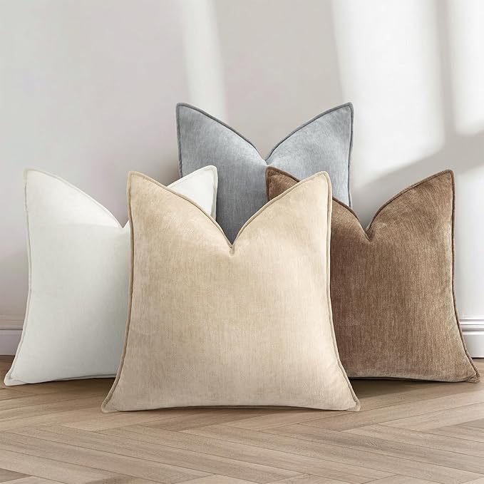 decorUhome Summer Couch Throw Pillow Covers 20x20 Set of 2, Decorative Soft