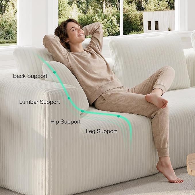 Novilla 70.8" Modular Sectional Sofa, Modern Cloud Sectional Couch