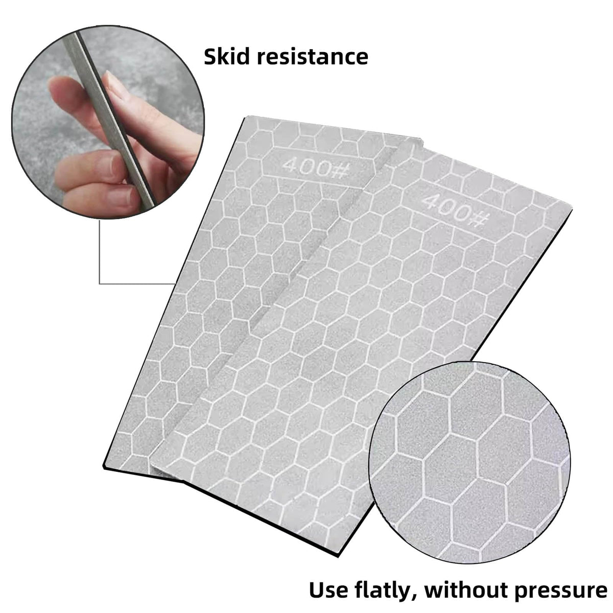 Diamond Sharpening Stone, 5 Pcs Knife Sharpening Stone for Kitchen Sharpening, Diamond Lapping Plate Coarse/Medium/Fine Grit Sharpener, 320/600/1000/2000/3000 Grit