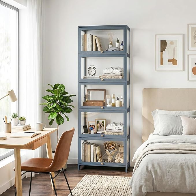 5-Tier Display Case Cabinet