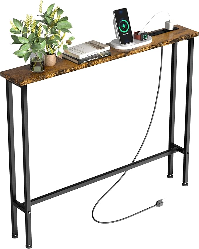 Keelian 39" Sofa Table Narrow Long