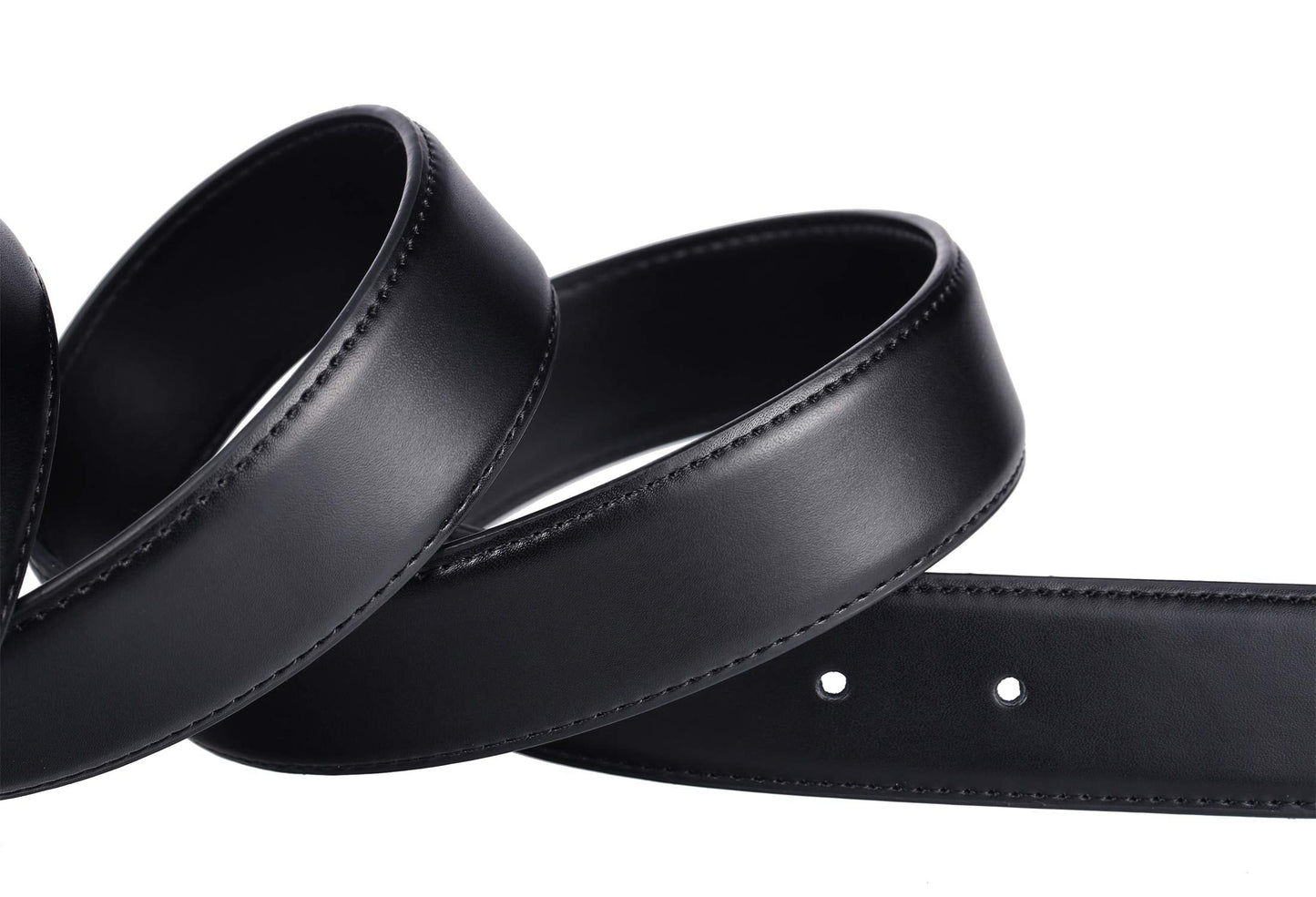 Weifert Men's Dress Belt Black Leather Belts for Jeans (32-34, Black2)