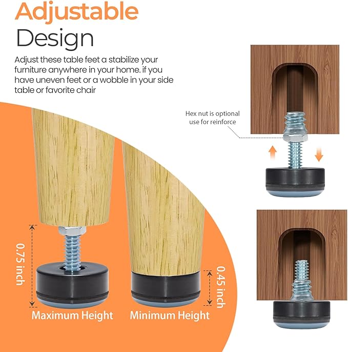 1/4-20 Leveling Feet