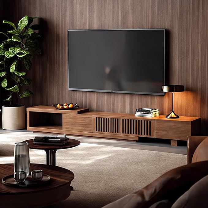 Adjustable Length 78"-103" TV Stand