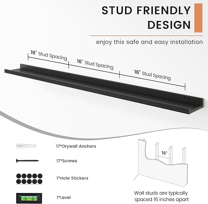 FLYJOE Floating Picture Ledge Shelves
