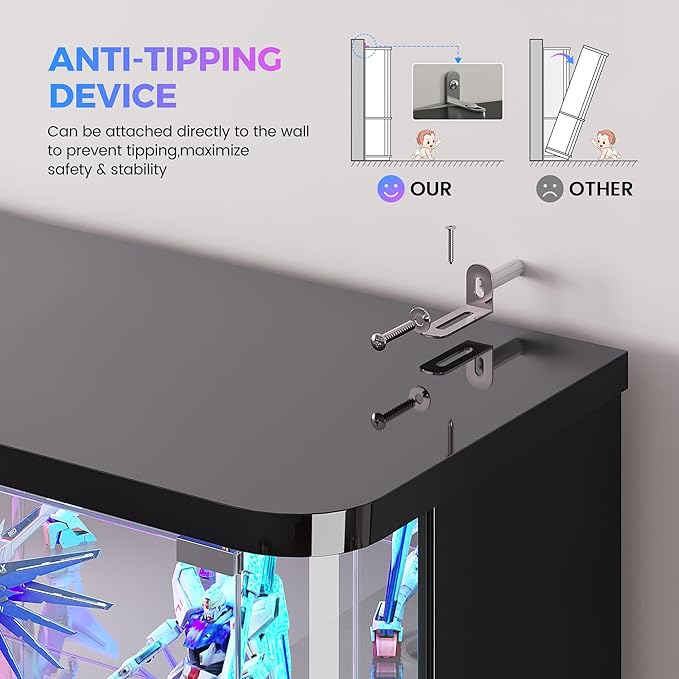 71" Tall RGB Display Cabinet