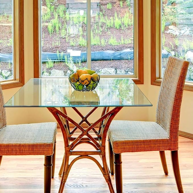 Dulles Glass 36 inch Square Glass Table Top