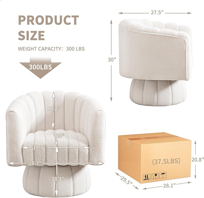 Swivel Accent Barrel Chair