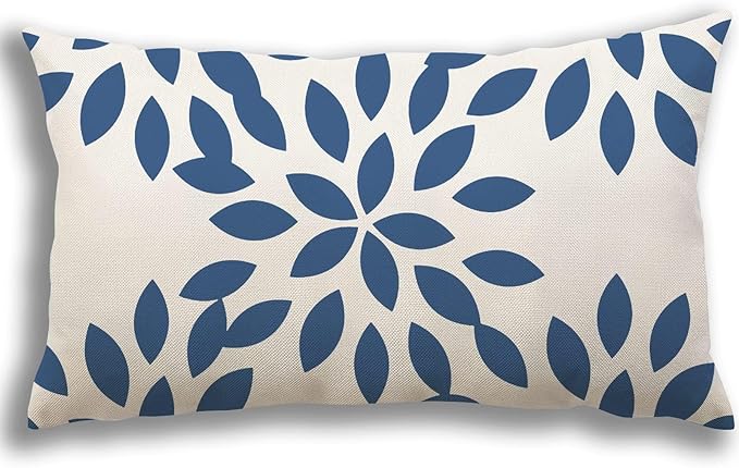 YCOLL Lumbar Pillow Covers 12x20 Set of 4, Modern Sofa Throw Pillow Cover