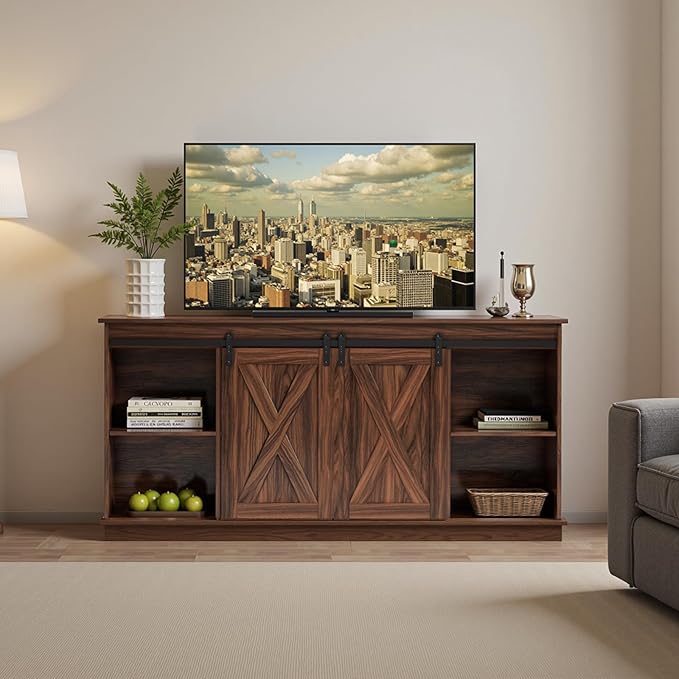 Sweetcrispy Farmhouse TV Stand 65 Inch
