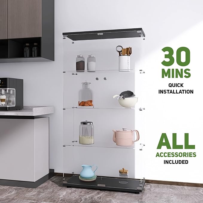 Beauty4U Glass Display Cabinet