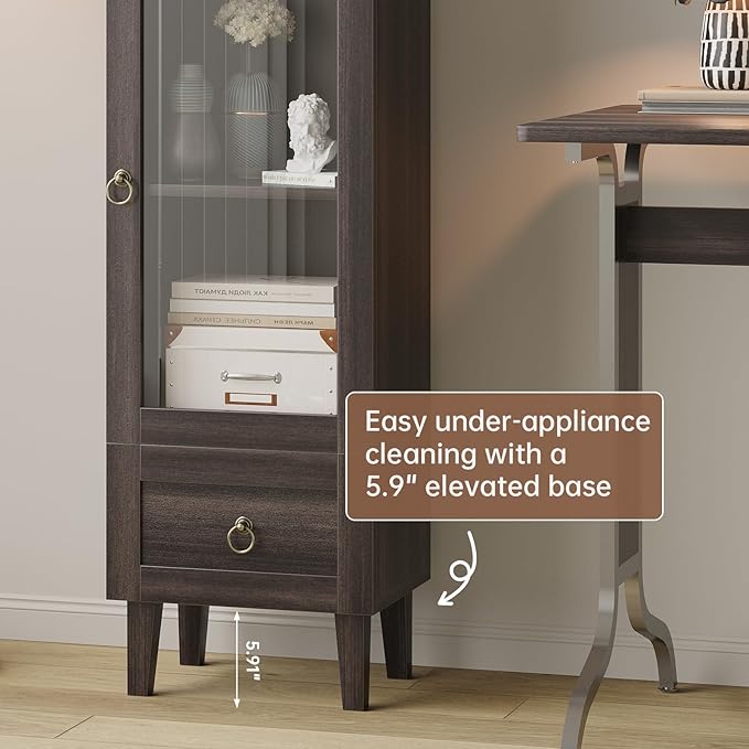 71" Tall Arched Storage Cabinet