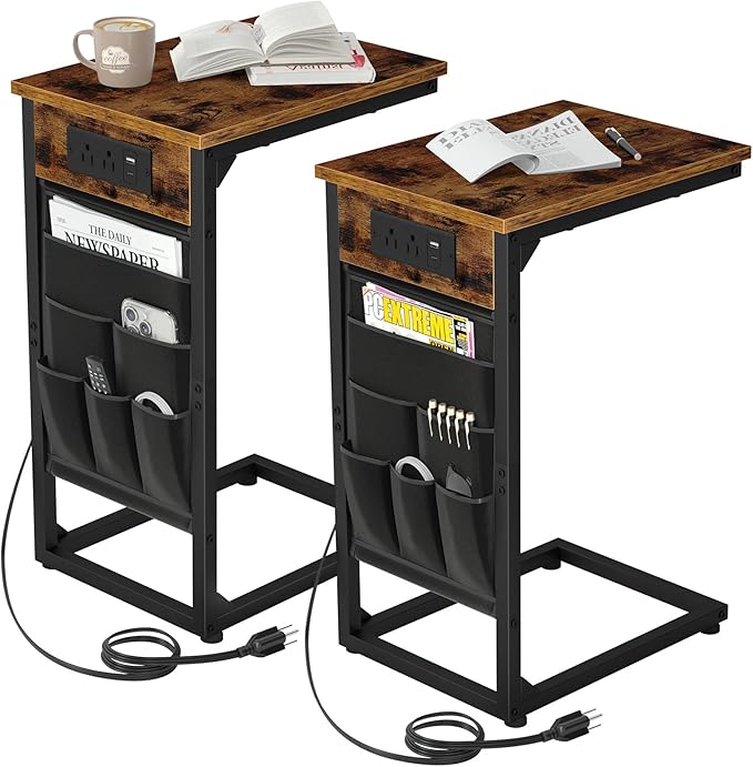 AMHANCIBLE C Shaped End Table