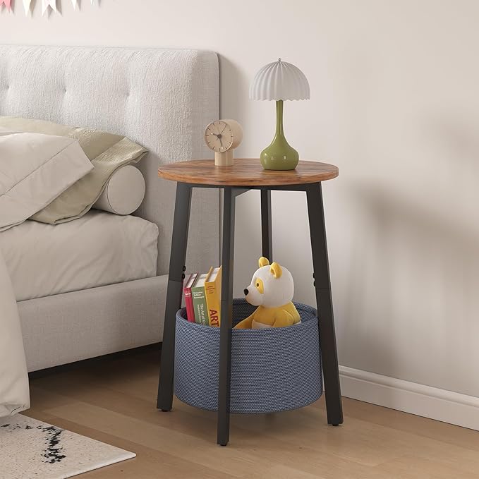 sthmec Small Round Side End Table