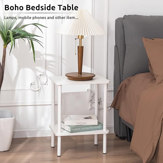 Apicizon 2 Tier End Table, Small Side Table