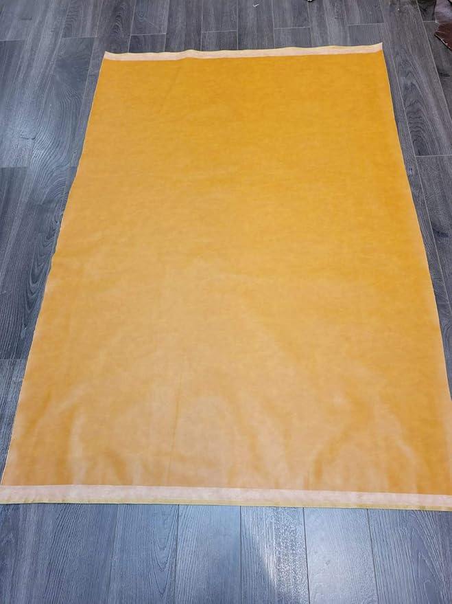 Caramel Light Tan Soft Faux Vegan PU Leather Sheet Fabric by The Yard Synthetic