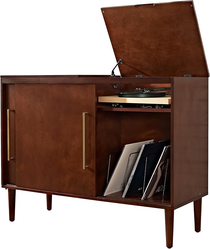 Crosley Furniture Everett Media Console and Record Player Stand