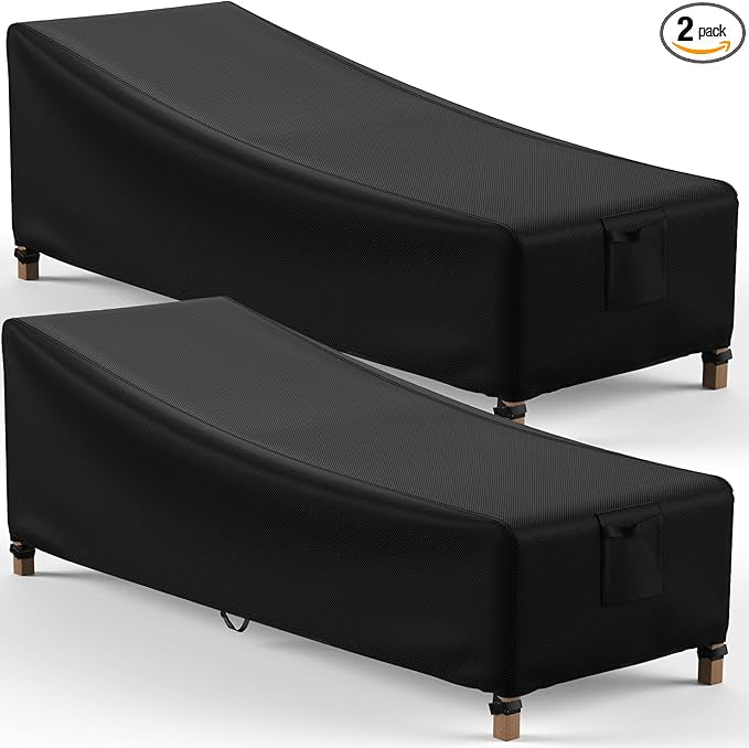 Mrrihand Chaise Lounge Cover, Patio Furniture Covers, Patio Lounge Chair Cover