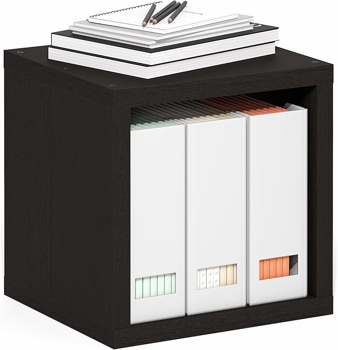 Furinno Cubicle Book Shelf, Stackable Bookshelf, Cube Storage Organizer Bookcase