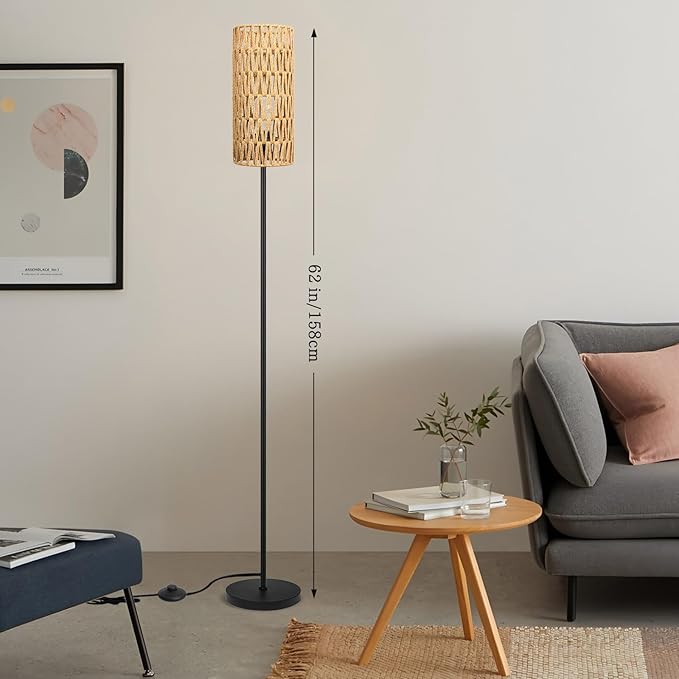 Ruiever Floor Lamp for Living Room, Farmhouse Floor lamp, Modern Standing lamp