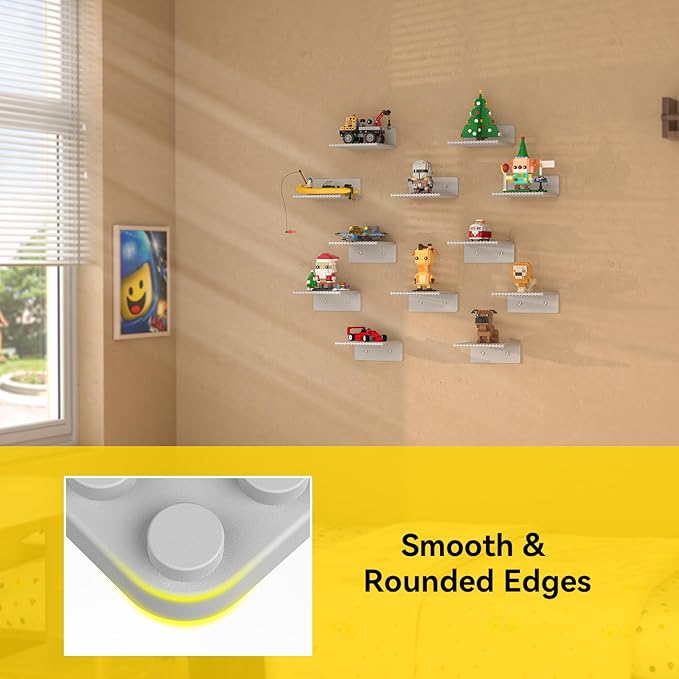 BlissBox 12-Pack Floating Display Shelves