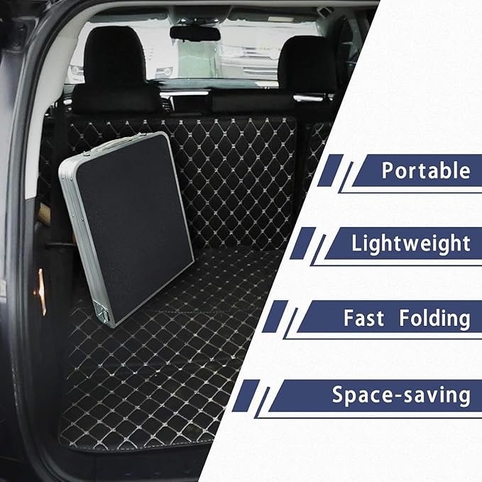 Folding Camping Table with Storage Compartment Aluminum Lightweight Camp