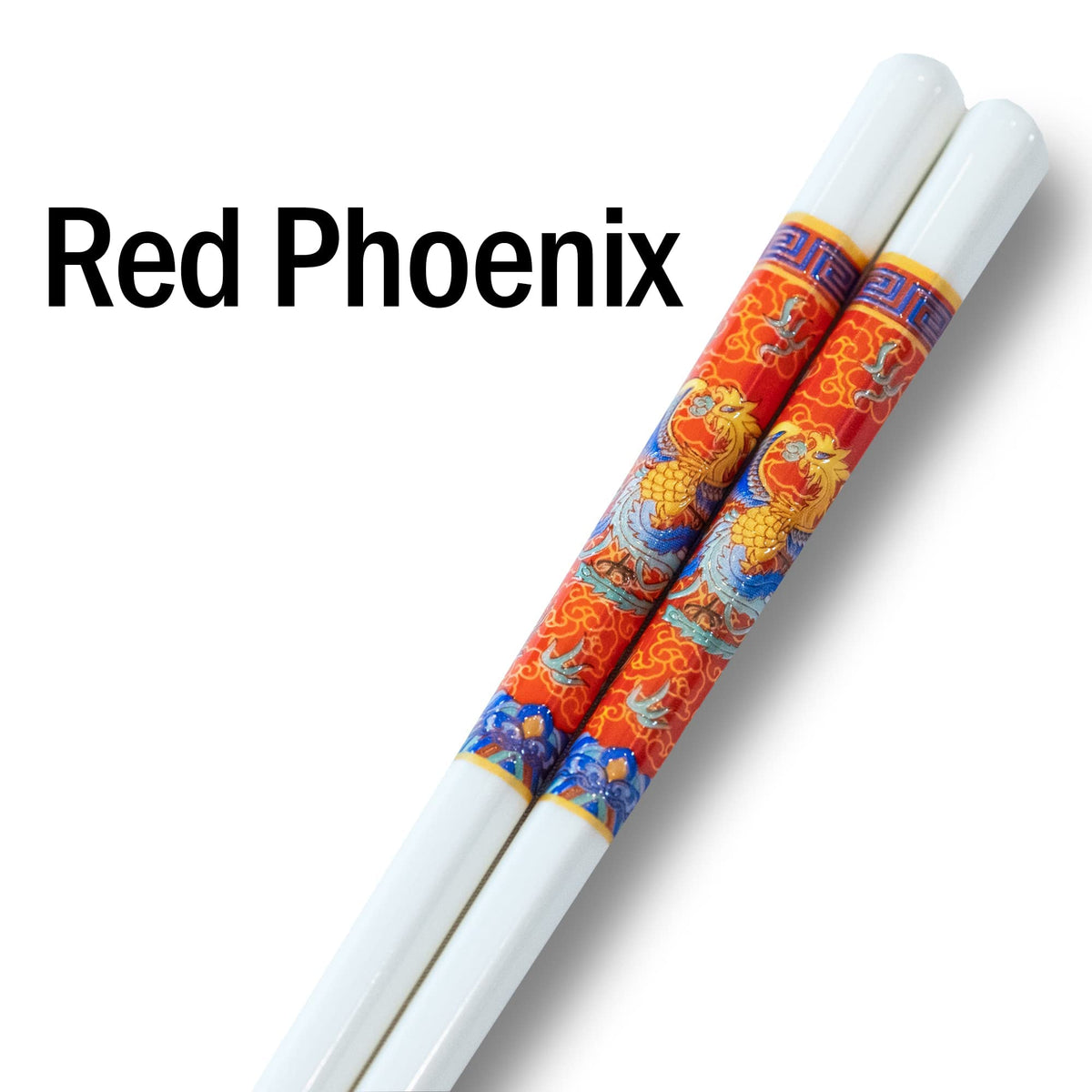 Souped Up Recipes - Ceramic Chopsticks - Red Phoenix Design