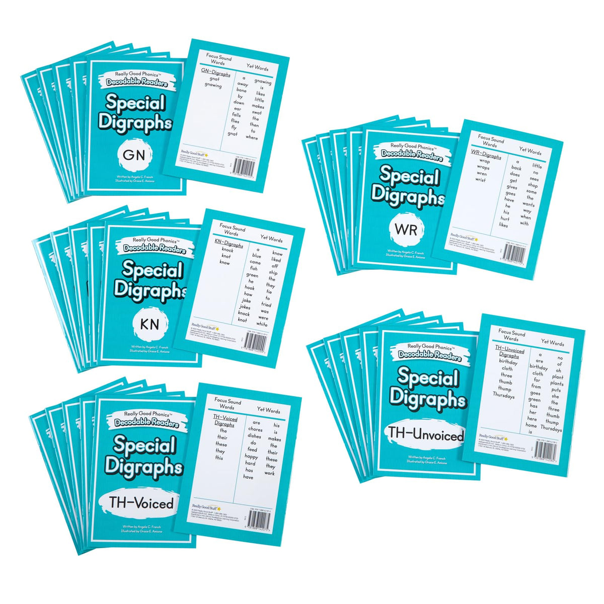 Really Good Phonics- Decodable Readers - Consonant Digraphs and Special Digraphs Book Set - Educational Toys, Reading Games for Kids, Learning Activities, Homeschool & Classroom Must Haves