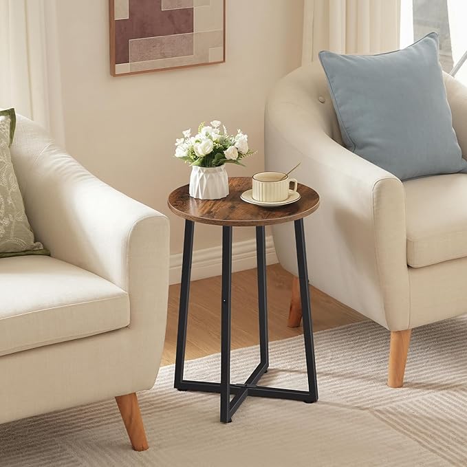 HOOBRO Side Table, Round End Accent Table