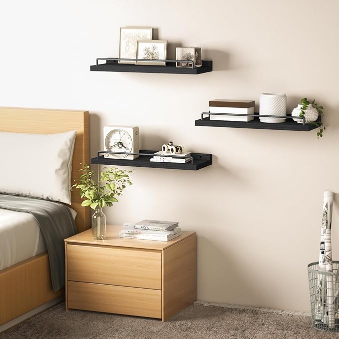 RYOFOBETTO Floating Shelves for Wall Decor Bathroom Shelves Over Toilet