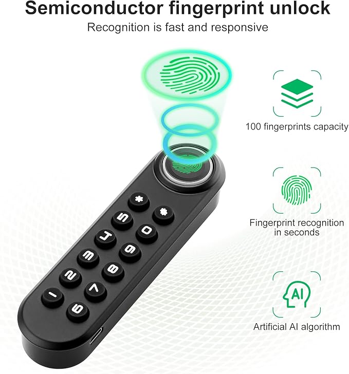 Fingerprint Cabinet Lock, Smart Biometric Password Lock