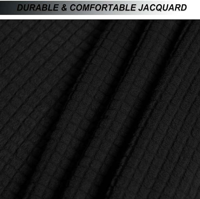NeColorLife Stretch Ottoman Cover Square Oversized Soft Knitted Jacquard Thick