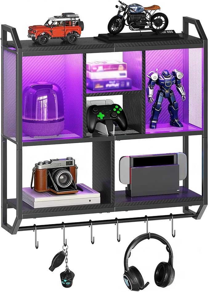 HOOBRO Gaming Floating Shelves