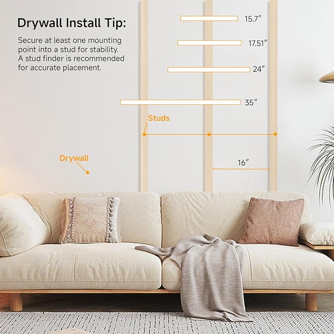 17.5in Floating Shelves for Wall, Wall Mounted Shelves for Decor Storage Set of