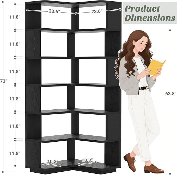 Armocity Corner Book Shelf