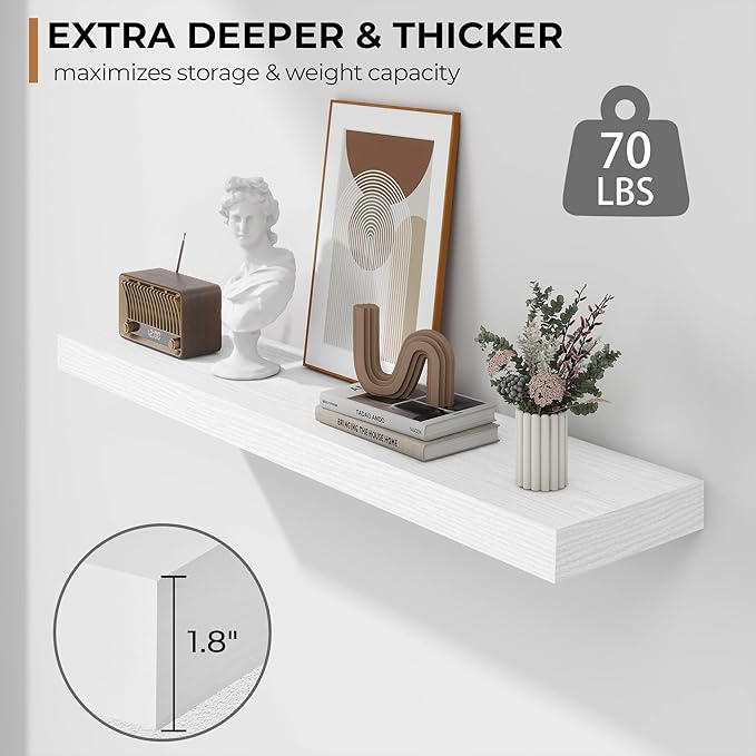 Fun Memories 36 Inch Floating Shelves