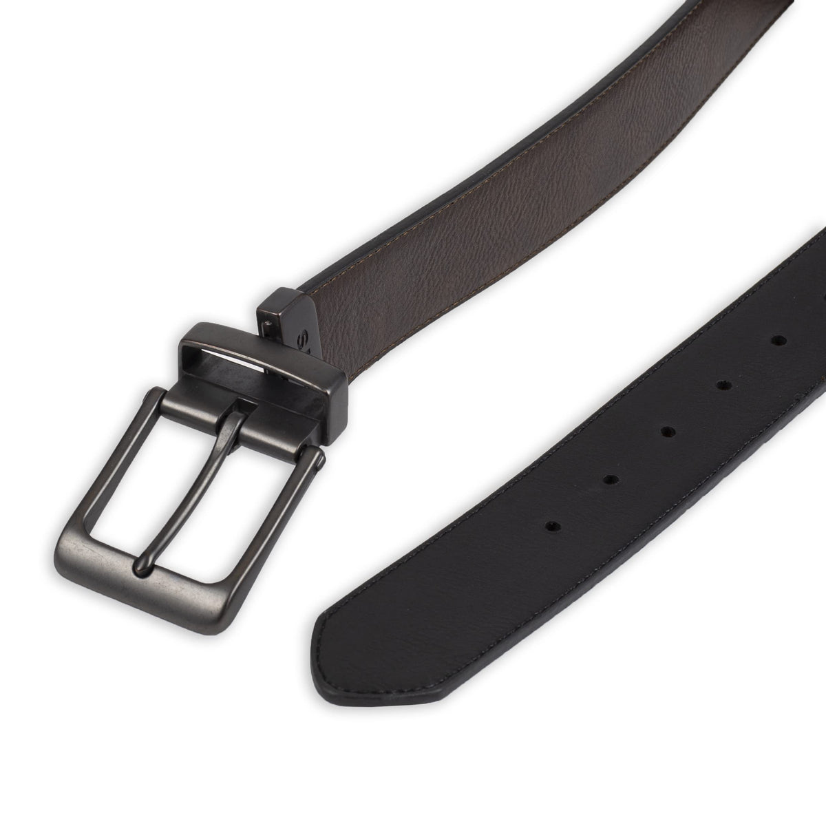 Levi's Men's Reversible Casual Jeans Belt, Brown/Black Antique, Large (38-40)